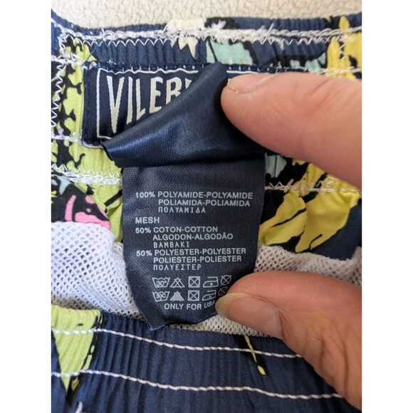 Vilebrequin Mens Swim Trunks XL Floral Print Tropical Fruit Retro Surf Beach Lei - Picture 4 of 10